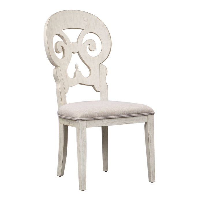 Farmhouse Reimagined Splat Back Side Chair (RTA) in Antique White (Set of 2)