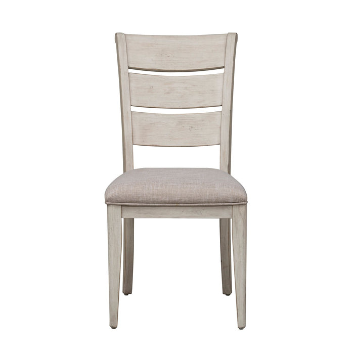 Farmhouse Reimagined Opt 5 Piece Pedestal Table Set