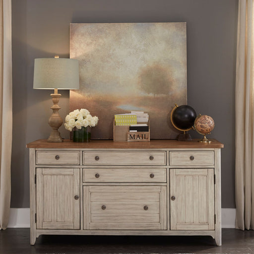 Liberty Farmhouse Reimagined Door Credenza in Antique White image
