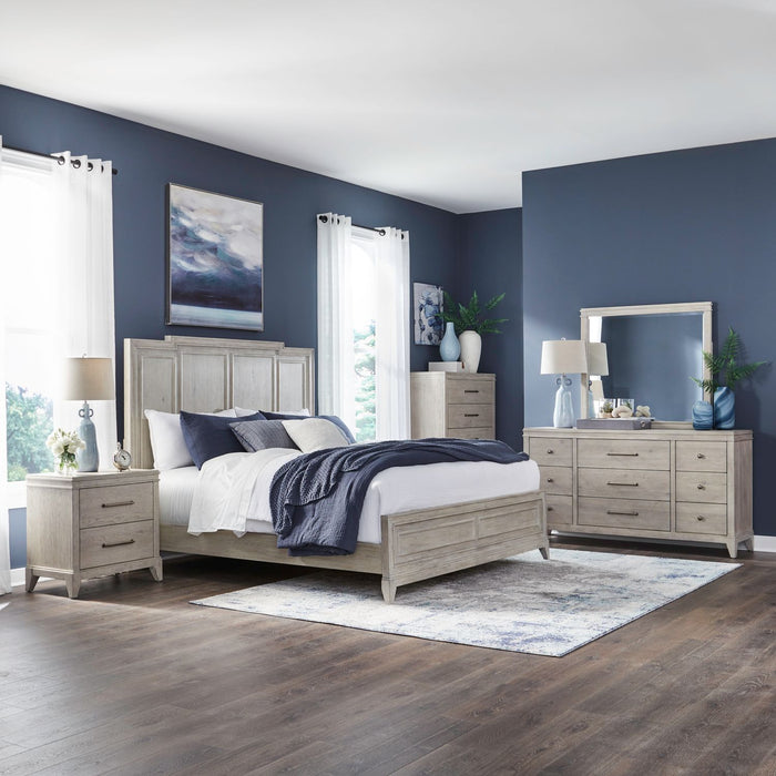 New Haven King California Panel Bed, Dresser & Mirror, Chest, Night Stand image