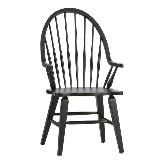 Hearthstone Ridge Windsor Back Arm Chair - Black image