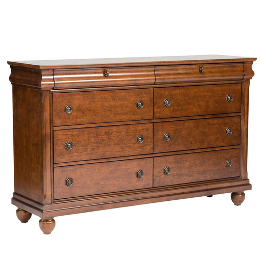Rustic Traditions 8 Drawer Dresser in Rustic Cherry image