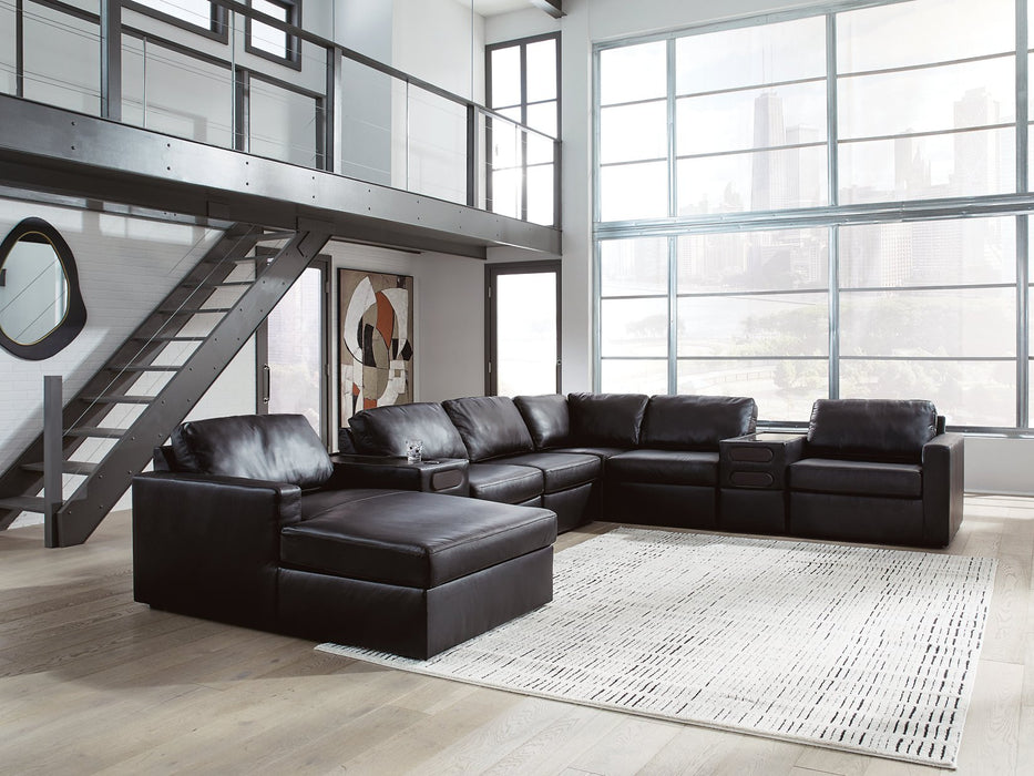 Modmax II Sectional with Chaise and Audio Consoles