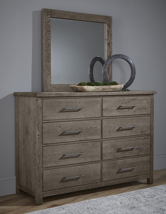 Vaughan Bassett Dovetail 8-Drawer Dresser in Mystic Grey
