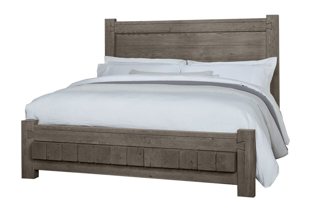 Vaughan Bassett Dovetail Queen Poster Bed in Mystic Grey image