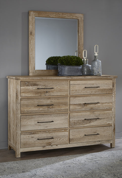 Vaughan Bassett Dovetail 8-Drawer Dresser in Sun Bleached White