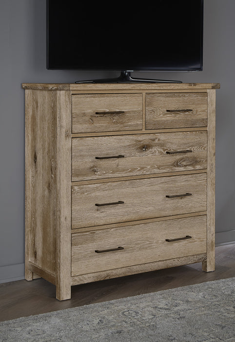 Vaughan Bassett Dovetail Standing Dresser in Sun Bleached White