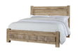 Vaughan Bassett Dovetail King Poster Bed with 6x6 Footboard in Sun Bleached White image