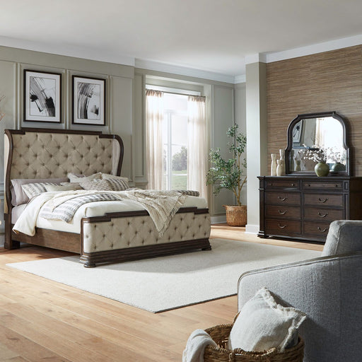Provence Park King Shelter Bed, Dresser & Mirror image