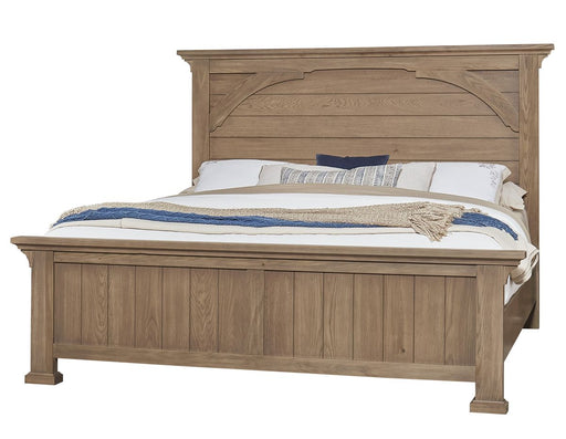 Vaughan Bassett Vista Queen Mansion Bed in Natural Oak image