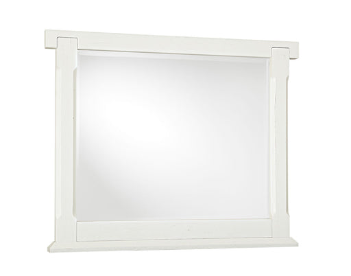 Vaughan Bassett Yellowstone American Dovetail Mirror in White & Buckskin image
