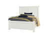 Vaughan Bassett Yellowstone King American Dovetail Panel Bed in White & Buckskin image
