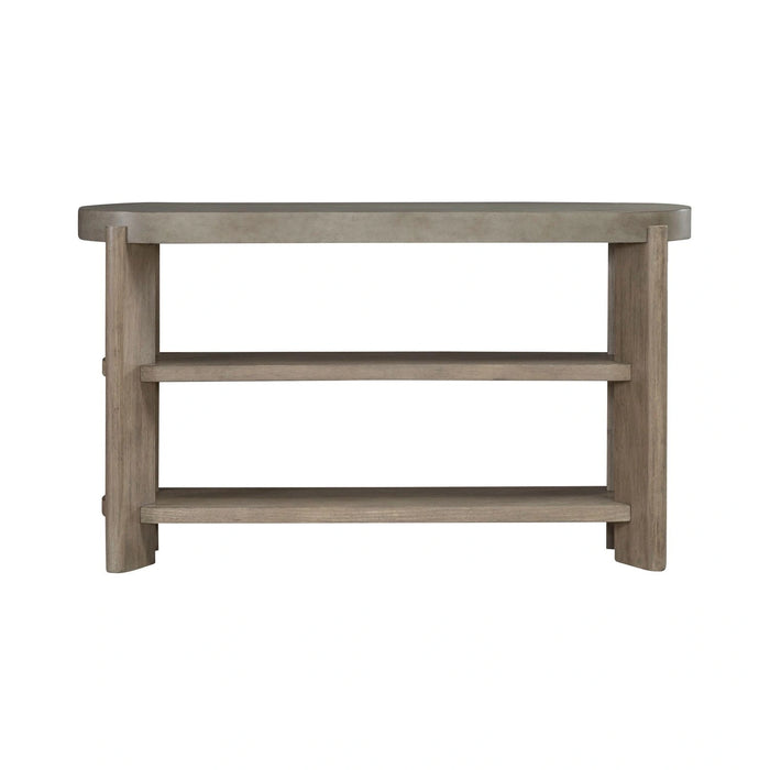 Affinity Sofa Table in Dusty Taupe with Concrete Top image