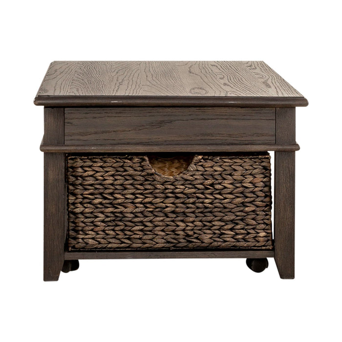 Mill Creek Lift Top Cocktail Table in Peppercorn