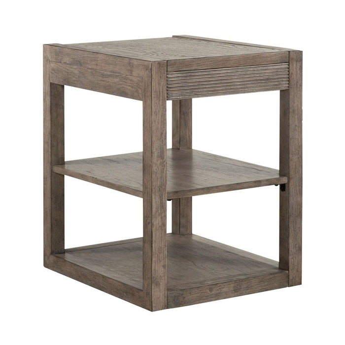 Liberty Furniture Bartlett Field Chairside Table in Dusty Taupe image