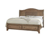 Vaughan Bassett Cool Farmhouse Sleigh Queen Bed with Storage in Natural image