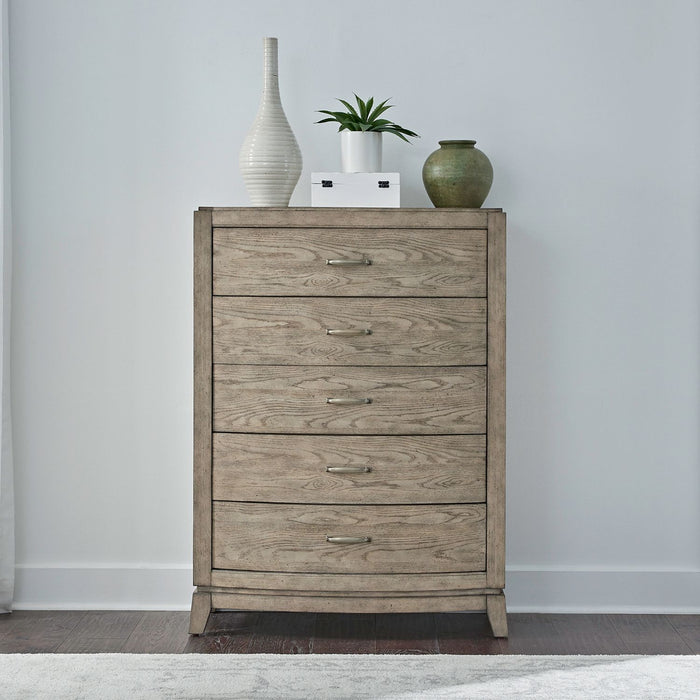 Avalon 5 Drawer Chest in Burnished Beige image