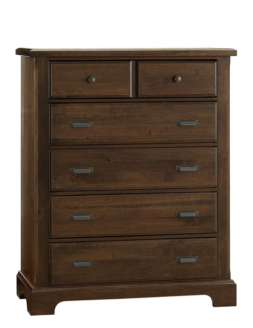 Vaughan Bassett Lancaster County 5 Drawer Chest in Amish Walnut image