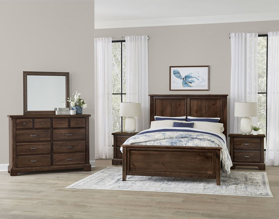 Vaughan Bassett Lancaster County 8 Drawer Dresser in Amish Walnut