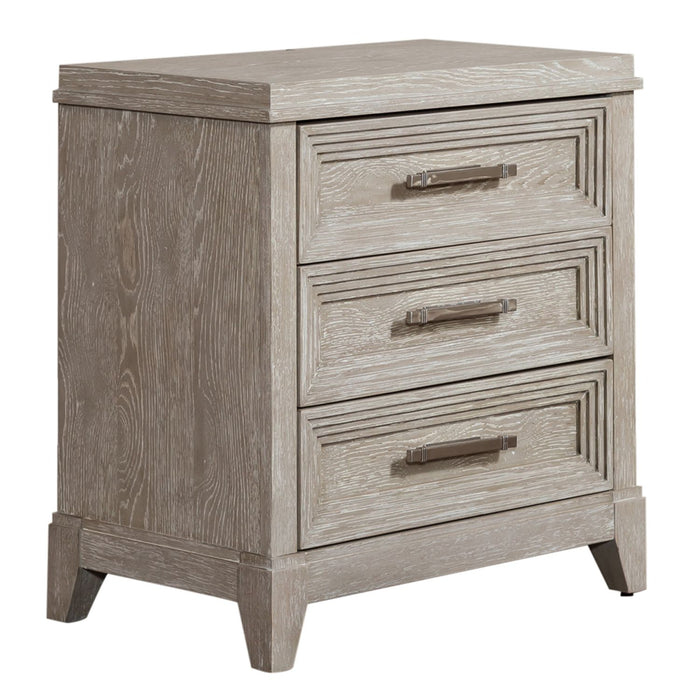 Belmar King California Upholstered Bed, Dresser & Mirror, Night Stand