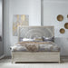 Liberty Furniture Belmar Cal King Panel Bed in Washed Taupe and Silver Champagne image