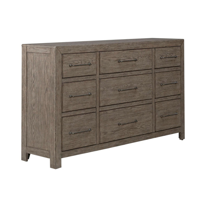 Liberty Furniture Skyview Lodge 9 Drawer Dresser in Cobblestone image
