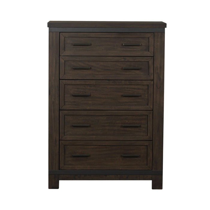Thornwood Hills 5-Drawer Chest in Rock Beaten Gray image