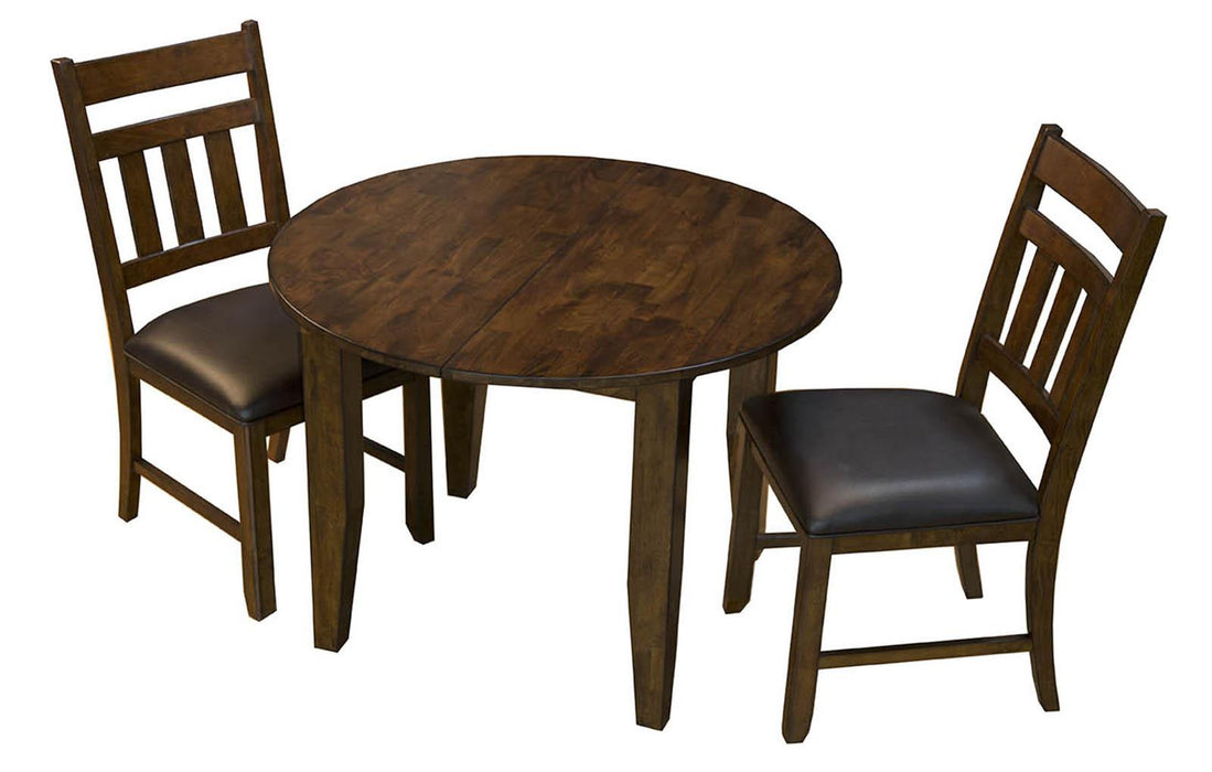 A-America Furniture Mason Slatback Uphlostered Side Chair in Macciato (Set of 2)