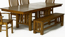 A-America Laurelhurst Trestle Dining Table in Rustic Oak image