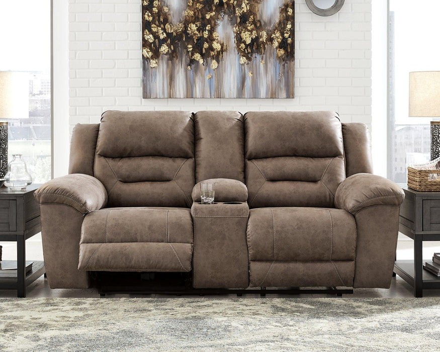 Stoneland Reclining Loveseat with Console