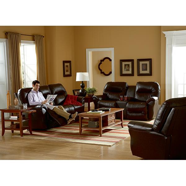 BODIE LOVESEAT LEATHER SPACE SAVER LOVESEAT- L760CA4