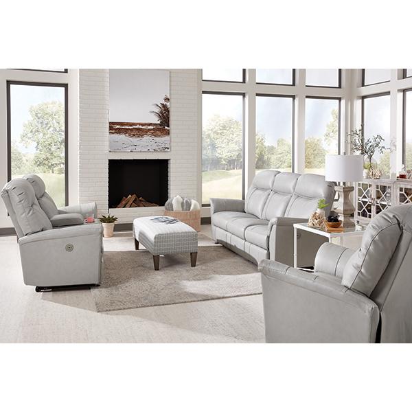 CAITLIN COLLECTION LEATHER POWER HEAD TILT RECLINING SOFA- S420CZ4