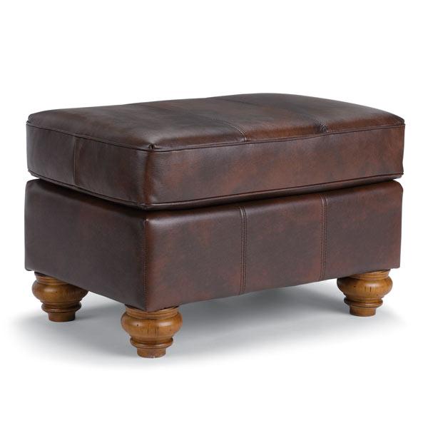 F64 LEATHER OTTOMAN- F64RLU