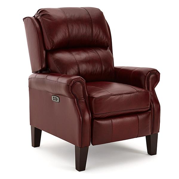 JOANNA LEATHER HIGH LEG RECLINER - 0L20DWLU