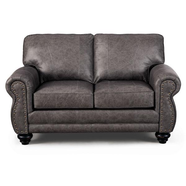 NOBLE LOVESEAT LEATHER STATIONARY LOVESEAT- L64ELU