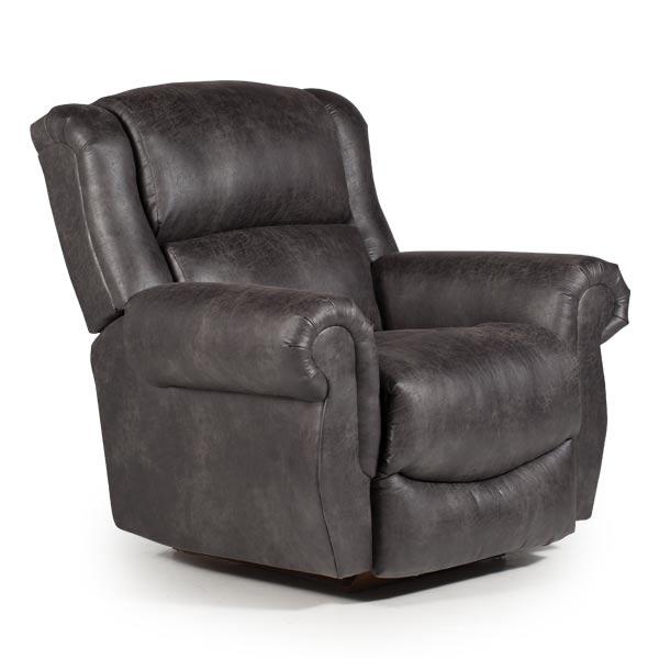 TERRILL LEATHER ROCKER RECLINER- 8N77LU