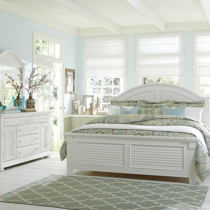 Summer House I Queen Panel Bed, Dresser & Mirror, Night Stand image