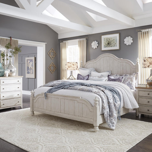 Farmhouse Reimagined King Poster Bed, Dresser & Mirror, Nightstand image