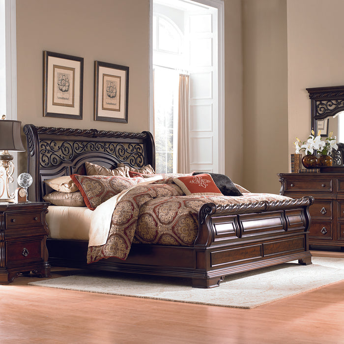 Arbor Place Queen Sleigh Bed, Dresser & Mirror, Chest, Nightstand image