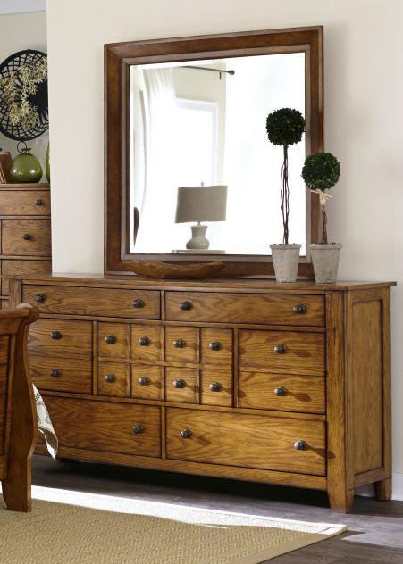 Liberty Furniture Grandpa's Cabin Dresser in Age Oak image