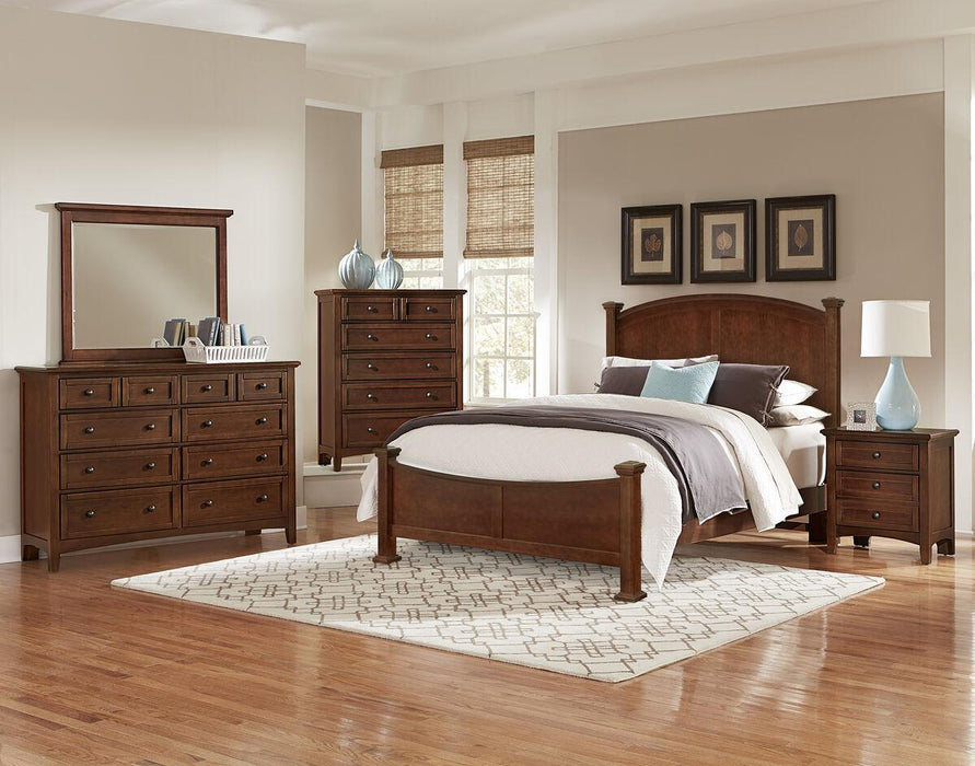 Vaughan-Bassett Bonanza King Poster Bed Bed in Cherry