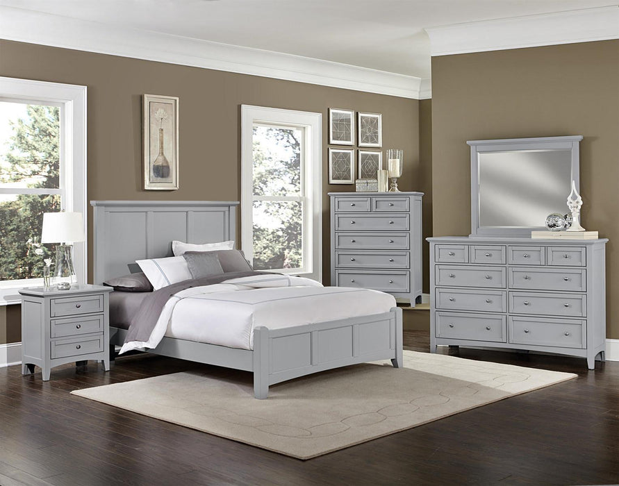 Vaughan-Bassett Bonanza Full Mansion Bed Bed in Gray