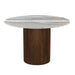 Kaleidoscope Round Pedestal Marble Table Top image