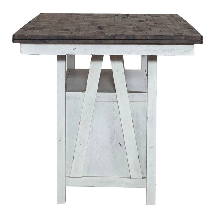 Farmhouse Gathering Table in White/Oak image