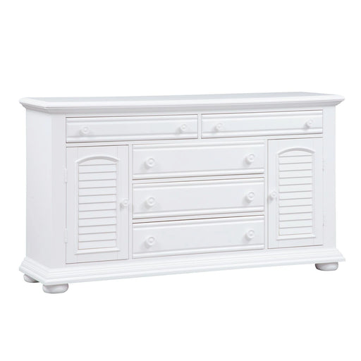 Summer House 5 Drawer Dresser in Oyster White image
