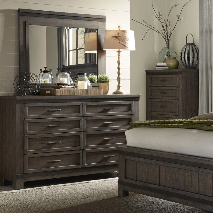 Thornwood Hills Two Sided Storage Bed, Dresser & Mirror, Chest image