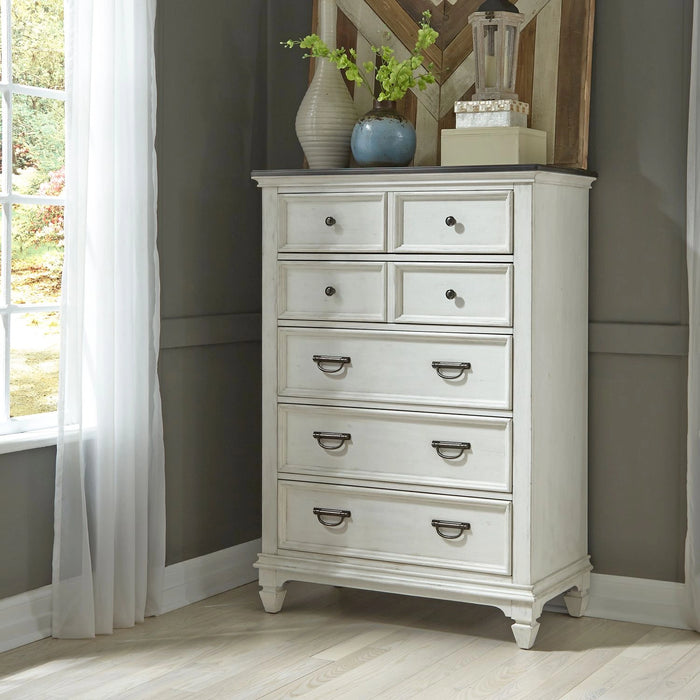 Allyson Park Panel Bed, Dresser & Mirror, Chest image
