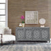 Marisol 74 Inch 4 Door Accent TV Stand - Blue image