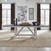 Farmhouse Trestle Table in White image