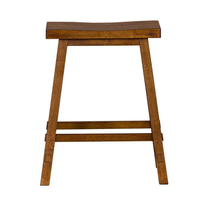 Creations 24 Inch Sawhorse Counter Stool - Tobacco (RTA) image